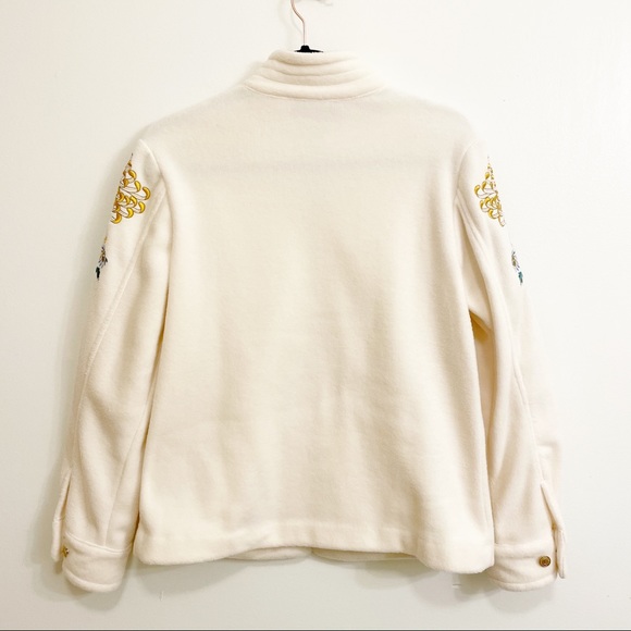 Bob Mackie Wearable Art Fleece Embroidered Jacket - Picture 9 of 9